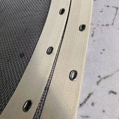 मेगाटेक्स स्क्रीनिंग मशीनों के लिए हुक के साथ स्टेनलेस स्टील ग्रॉमेट स्क्रीन