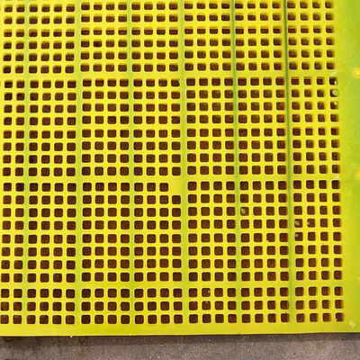 Wear-Resistant 600x600mm WS 85 Open-Cast Polyurethane Screen Panels Bolt Installation for Copper Dewatering