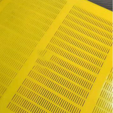 Wear-Resistant WS 85 Open-Cast Polyurethane Screen Panels 305x305mm Rail Seat Mount for Coal Processing