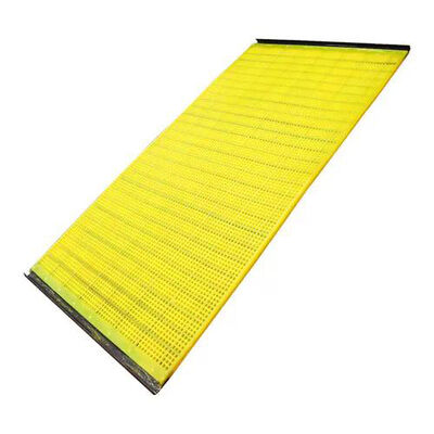 पहनने के प्रतिरोधी WS 85 पॉलीयूरेथेन स्क्रीन पैनल 600x600 मिमी 0.3 मिमी तांबा खान प्रसंस्करण के लिए सीम